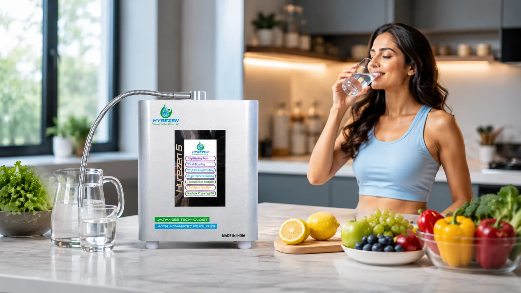 Cleaning Vegetables with Strong Alkaline Water